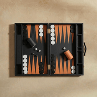Thumbnail for Leather Backgammon Set - Black And Brown
