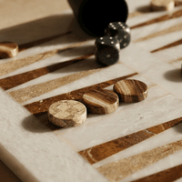 Thumbnail for Luxury Marble Backgammon Set