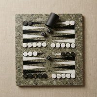 Thumbnail for Luxury Marble Backgammon Set (Oceanic, Black, and White)