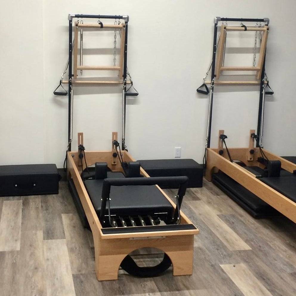 Jay Hart Designed Custom Pilates Reformer with Half-Trapeze Tower - LUXUSFIT Luxury Exercise & Recovery Equipment