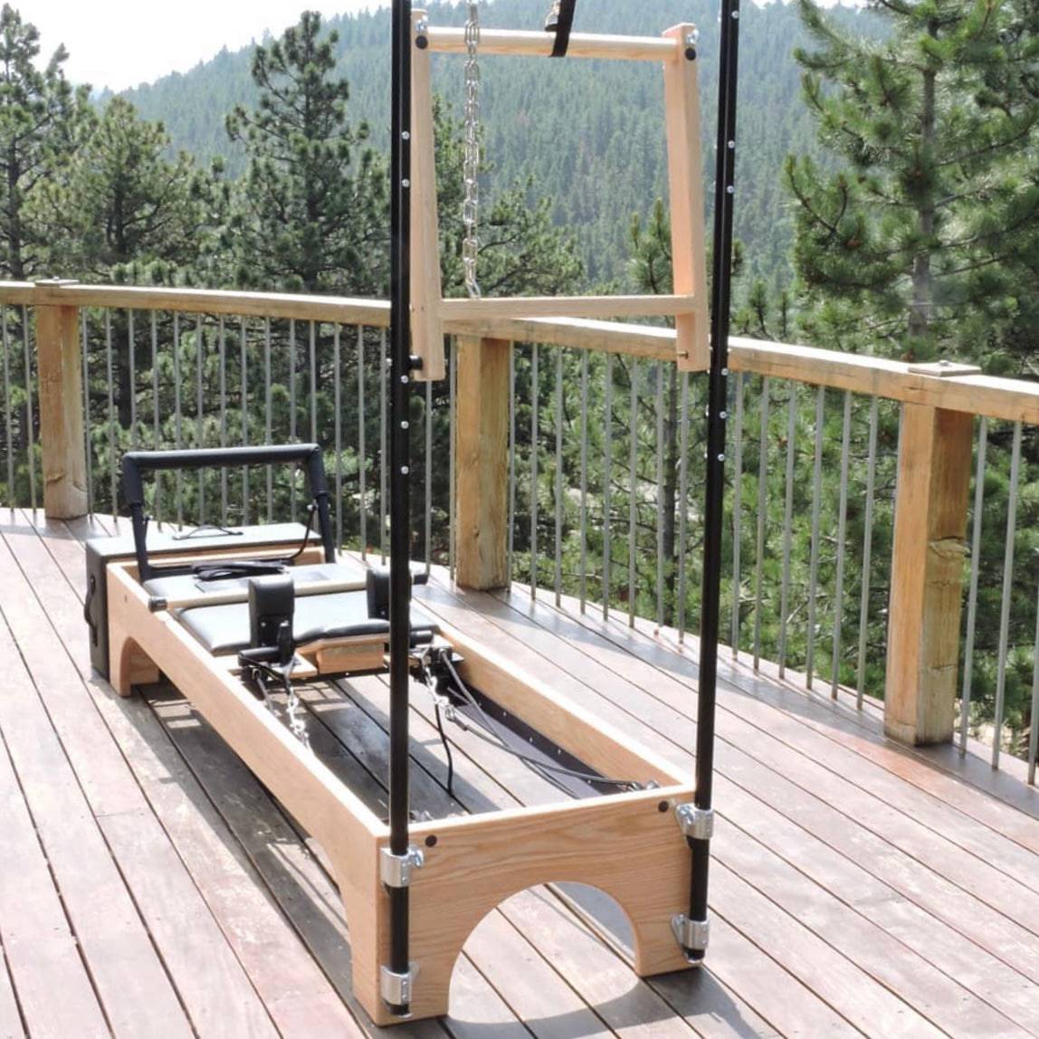 Jay Hart Designed Custom Pilates Reformer with Half-Trapeze Tower - LUXUSFIT Luxury Exercise & Recovery Equipment