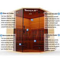 Thumbnail for MEDICAL 8 Plus Person V2 Ultra Full-Spectrum Sauna - LUXUSFIT Luxury Exercise & Recovery Equipment