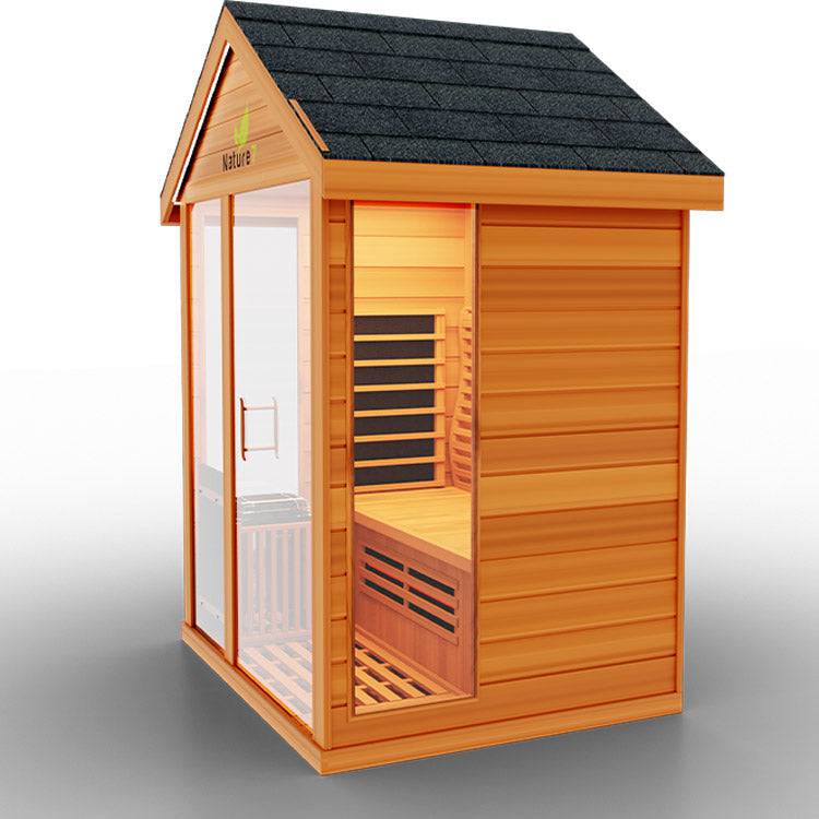 MEDICAL Nature 7 Person Outdoor Infrared Sauna - LUXUSFIT Luxury Exercise & Recovery Equipment