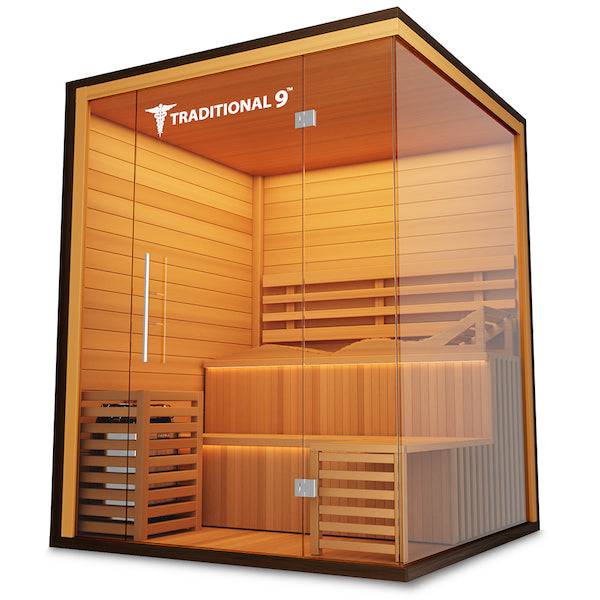 MEDICAL 9 Plus Person Traditional Sauna - LUXUSFIT Luxury Exercise & Recovery Equipment