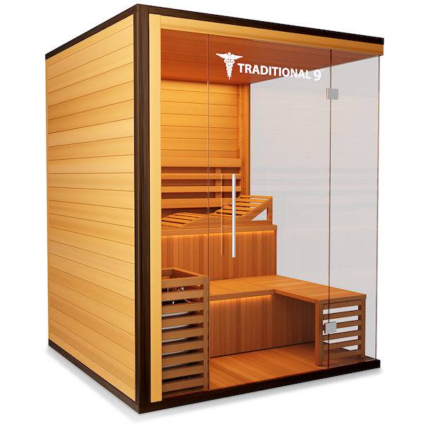 MEDICAL 9 Plus Person Traditional Sauna - LUXUSFIT Luxury Exercise & Recovery Equipment