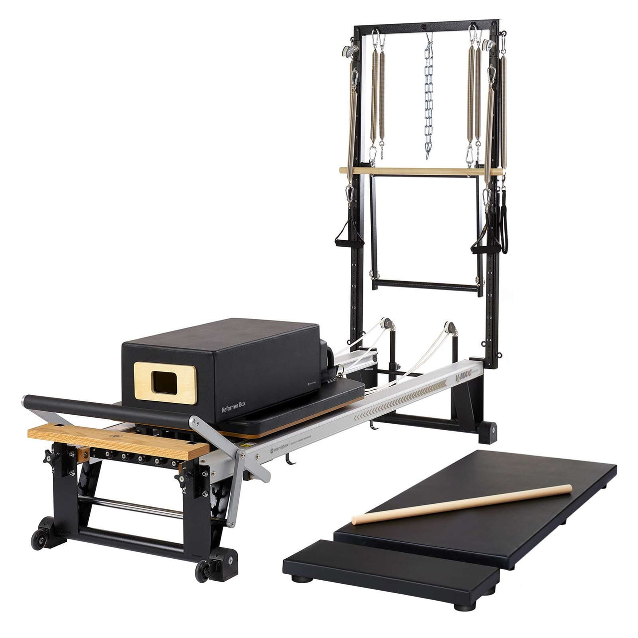 MERRITHEW™ V2 Max Plus Reformer with Tower Bundle - LUXUSFIT Luxury Exercise & Recovery Equipment
