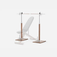 Thumbnail for PENT. BYSTRA Bench Rack Set - LUXUSFIT Luxury Exercise & Recovery Equipment