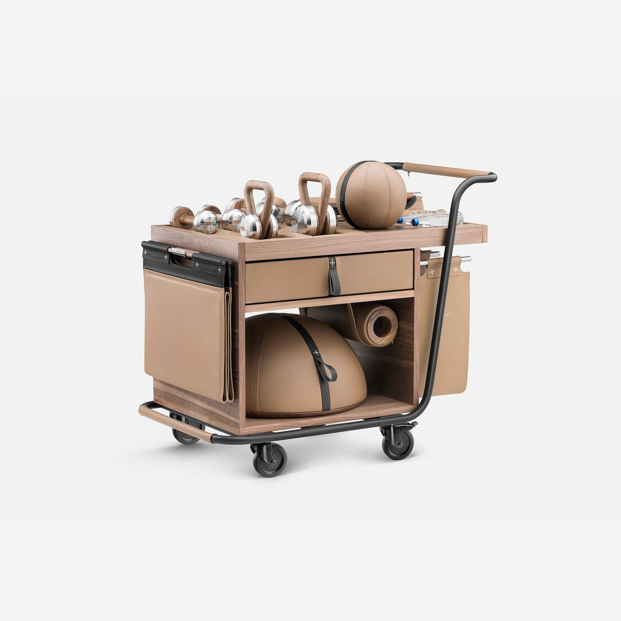 PENT. SOPHIA Mobile Gym Cart - Light - LUXUSFIT Luxury Exercise & Recovery Equipment