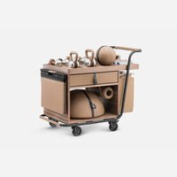 Thumbnail for PENT. SOPHIA Mobile Gym Cart - Light - LUXUSFIT Luxury Exercise & Recovery Equipment