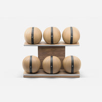 Thumbnail for PENT. MOXA Horizontal Exercise Ball Rack - 6 Weighted Balls - LUXUSFIT Luxury Exercise & Recovery Equipment