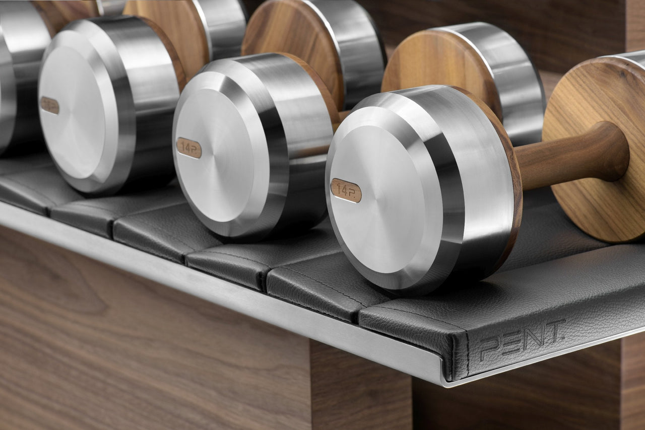 COLMIA™ LIGHT - Dumbbells With Horizontal Rack - LUXUSFIT Luxury Exercise & Recovery Equipment