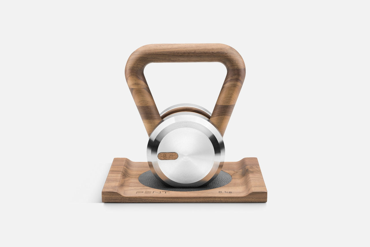 LOVA™ Kettlebell With Wooden Stand - LUXUSFIT Luxury Exercise & Recovery Equipment