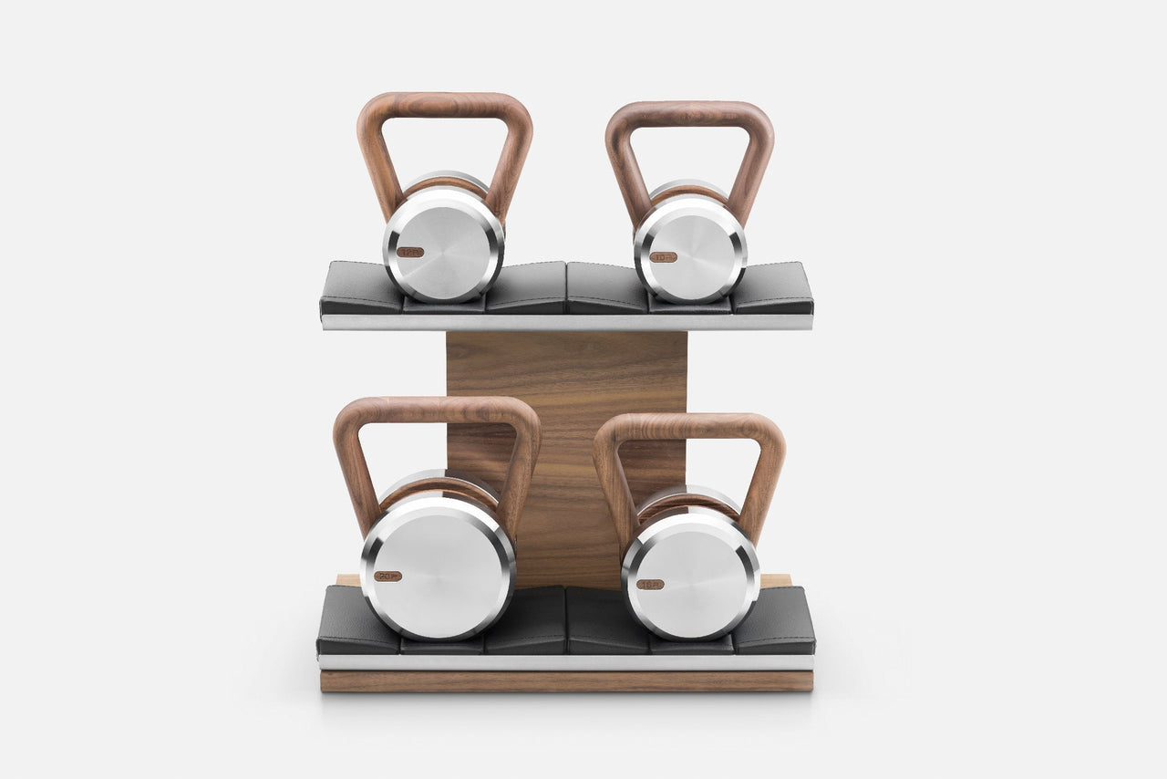 LOVA™ POWER - Kettlebells With Horizontal Rack - LUXUSFIT Luxury Exercise & Recovery Equipment