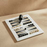 Thumbnail for Luxury Marble Backgammon Set (Green Onyx and Black)