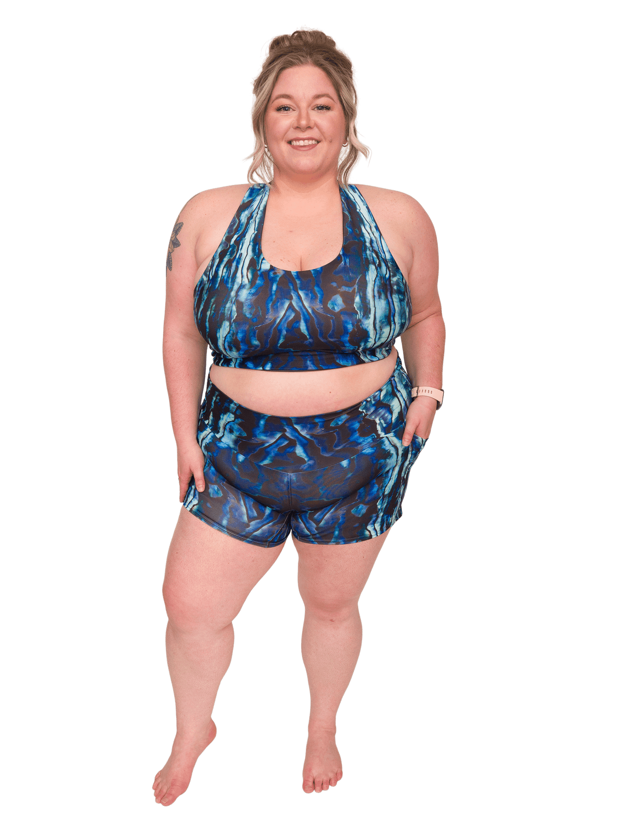 Abalone Restoration 4 Inch Shorts - LUXUSFIT Luxury Exercise & Recovery Equipment