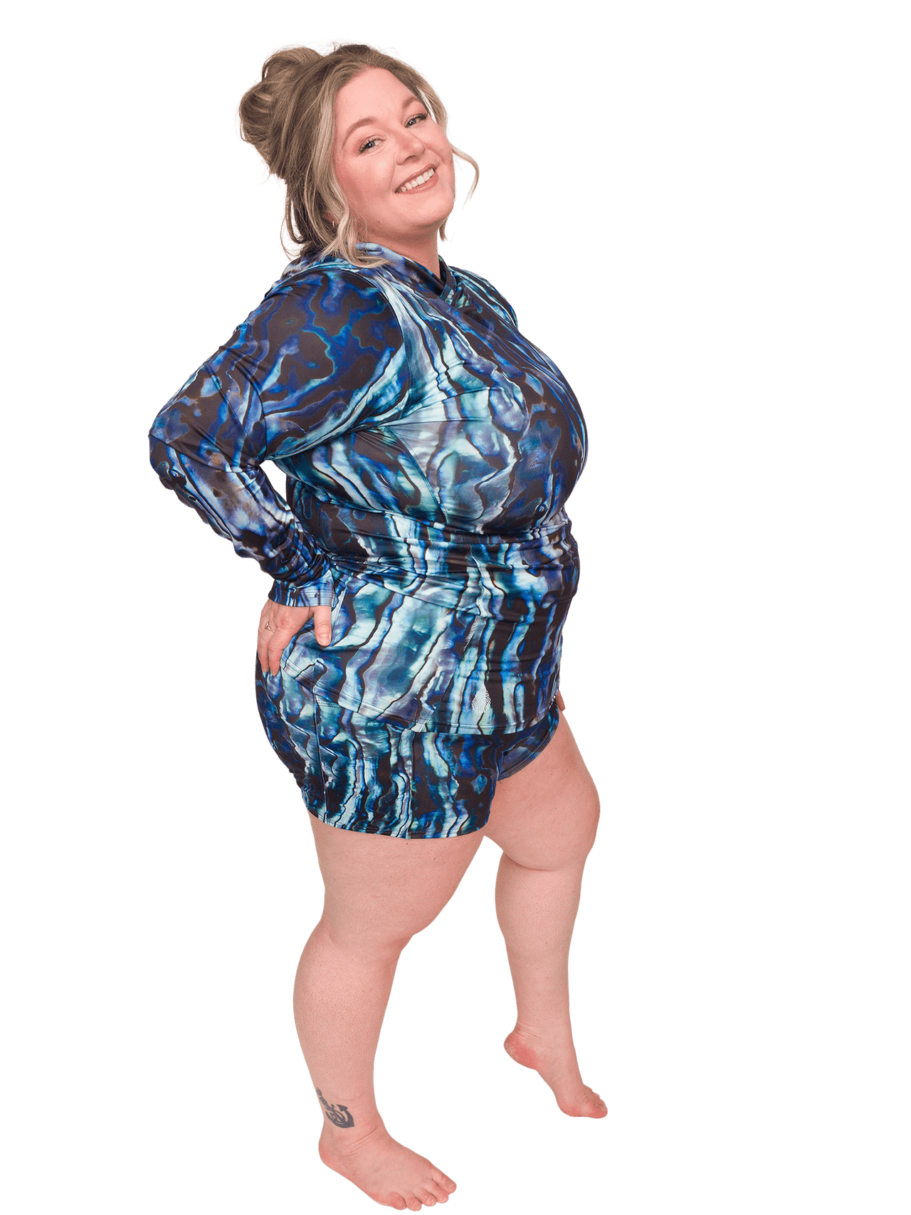 Abalone Restoration 4 Inch Shorts - LUXUSFIT Luxury Exercise & Recovery Equipment