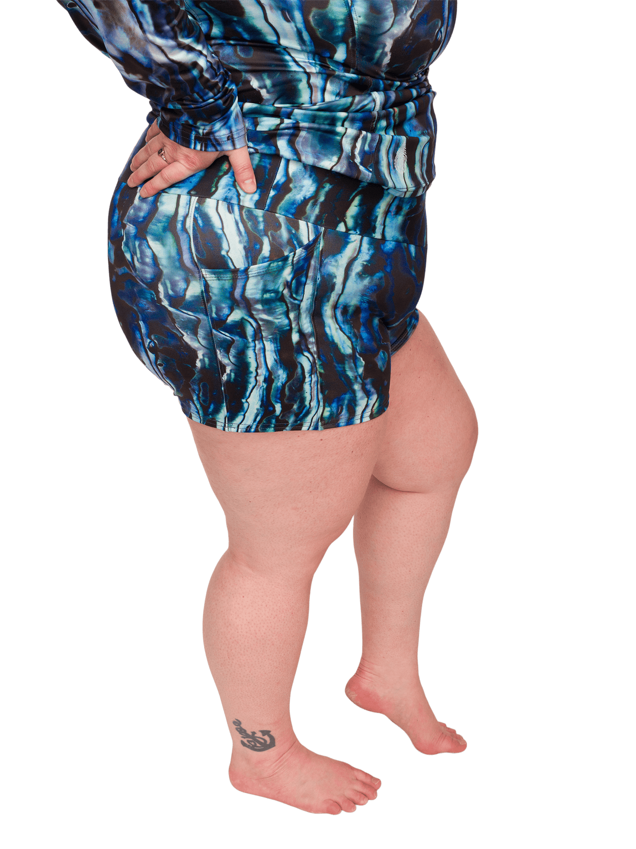 Abalone Restoration 4 Inch Shorts - LUXUSFIT Luxury Exercise & Recovery Equipment