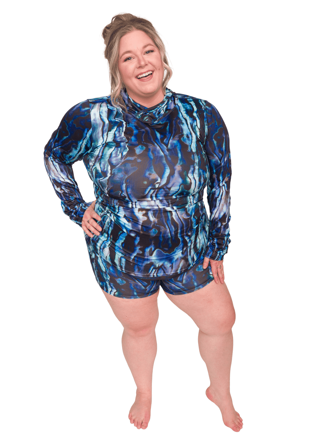 Abalone Restoration 4 Inch Shorts - LUXUSFIT Luxury Exercise & Recovery Equipment