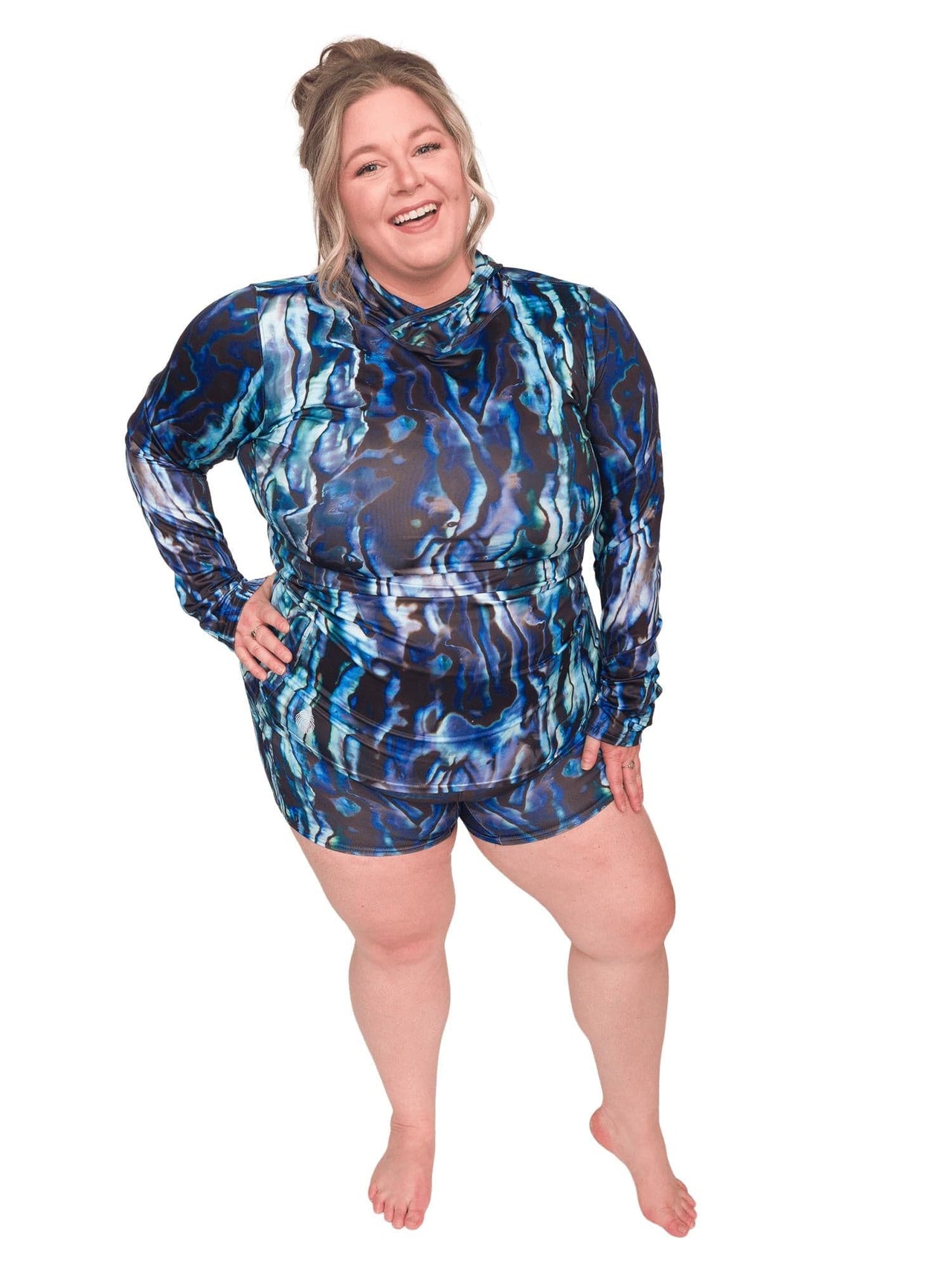 Abalone Restoration 4 Inch Shorts - LUXUSFIT Luxury Exercise & Recovery Equipment