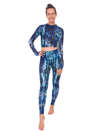 Thumbnail for Abalone Restoration Cropped Rashguard - LUXUSFIT Luxury Exercise & Recovery Equipment