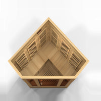 Thumbnail for MAXXUS 3 Person Low EMF FAR Infrared Corner Sauna MX-K356-01 - LUXUSFIT Luxury Exercise & Recovery Equipment