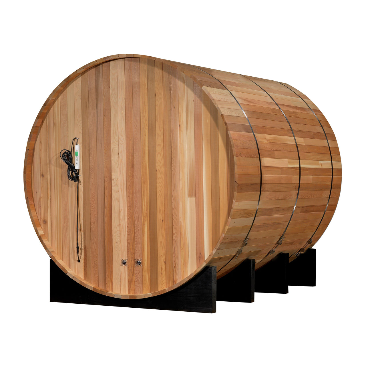 2022 Golden Designs "Marstrand" 6 Person Barrel Traditional Steam Sauna - Canadian Red Cedar - LUXUSFIT Luxury Exercise & Recovery Equipment